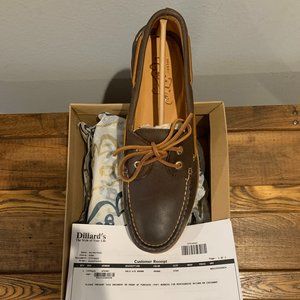 Leather Boat Shoes - Men Size 9.5 - Brand New/Never Worn/In Box with Wrapping